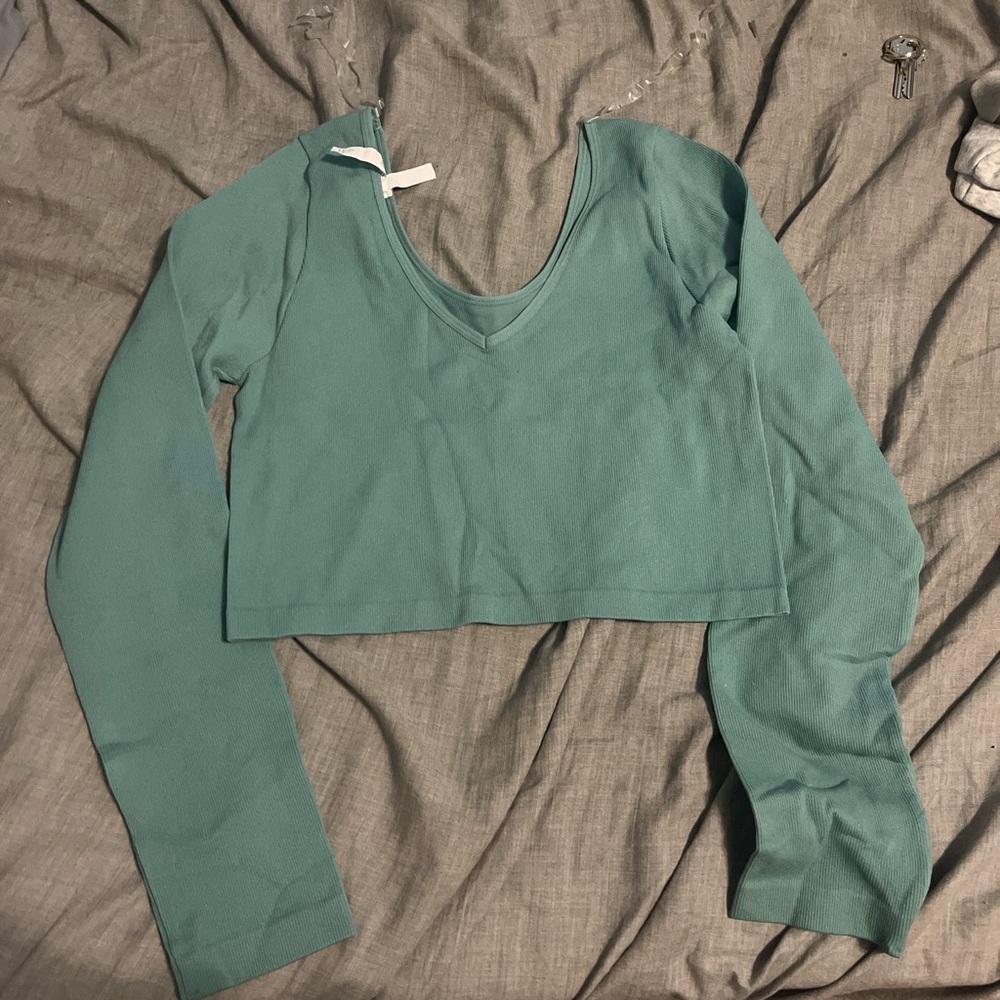 Teal Long Sleeve Women's Top